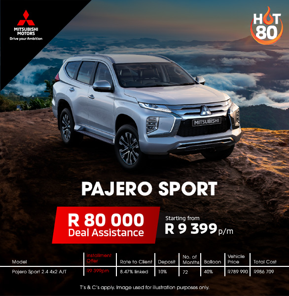 Pajero Sport R80 000 Deal assist